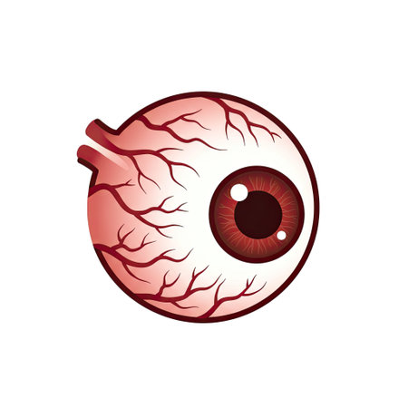Human eye anatomy vector illustration. Anatomy human eyeball element.のイラスト素材
