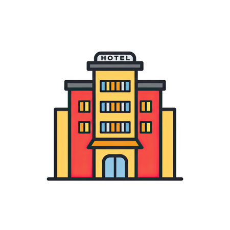 School building icon. Flat vector illustration of school building icon for web designのイラスト素材