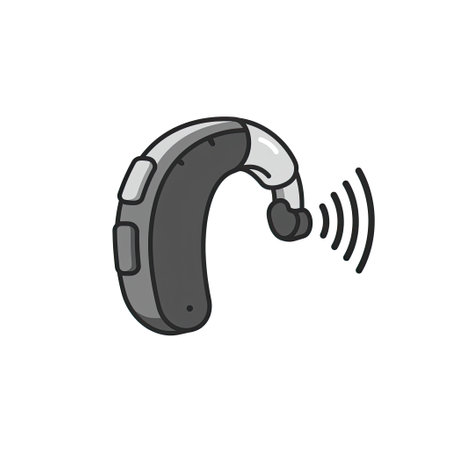 Wireless headphones on white background. Vector illustration in flat style.のイラスト素材