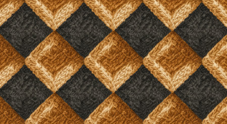 Seamless knitted wool texture. Woolen seamless background.の写真素材