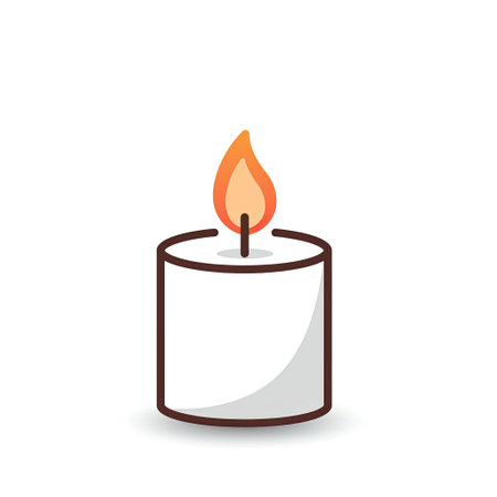 candle icon design, vector illustration eps10 graphicのイラスト素材