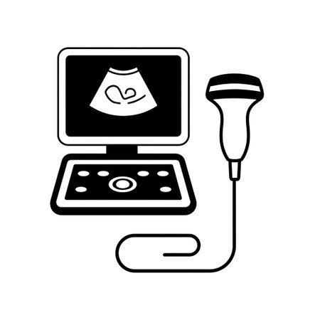 Ultrasound icon. Simple illustration of ultrasound vector icon for webのイラスト素材