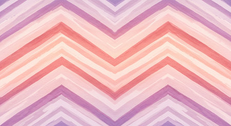 Watercolor zigzag pattern in pastel colors. Abstract background.