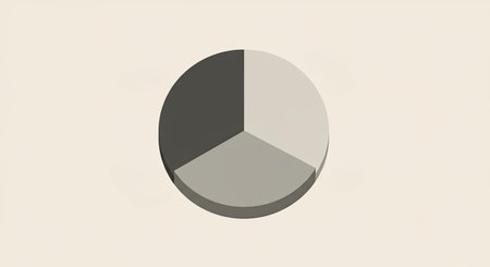 Pie chart icon. 3d illustration. Business and finance concept.の写真素材