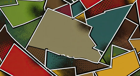 Abstract creative concept comic pop art style blank, layout template with clouds beams and isolated dots background. For sale banner, empty speech bubble set, vector illustration halftone book designの写真素材