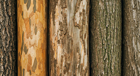 Wooden background, texture of the bark of an old tree.