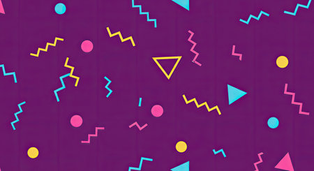 Seamless geometric pattern in 80s-90s style. Vector illustration.