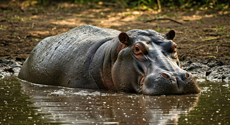Hippopotamus in the Chobe National Park, Botswana, Africa