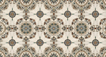 Seamless background pattern. Vintage decorative elements. Hand-drawn illustration.