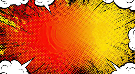 Comic book page background. Pop art style. Vector illustration.
