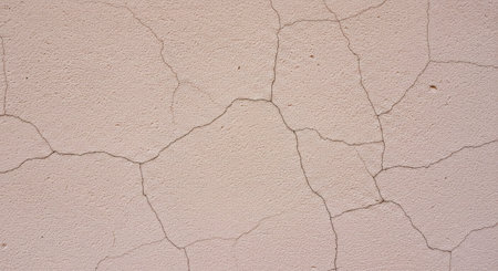 Cracks on the wall of the building. The background image.の写真素材