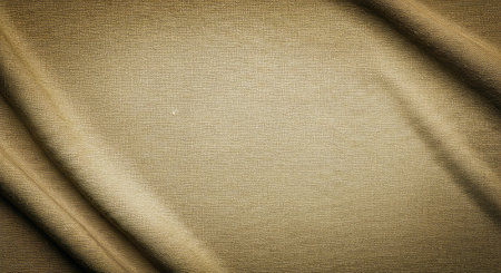Texture, background, pattern. The fabric is brown, with a slight roughness. The material allowing the light to pass through it so that the objects behind are clearly visible.の写真素材