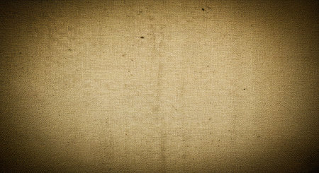 Grunge background of natural linen canvas texture. Toned.の写真素材