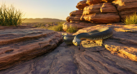 Grass Snake in the Canyonlands National Park, Utah, USA