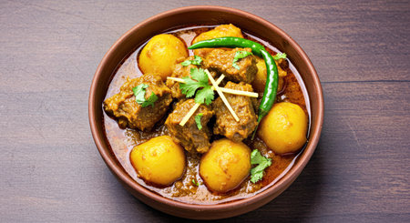 Rajasthani Curry is a popular curry made with chicken, potatoes and spices