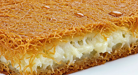 Close-up of a thai dessert on a white plate.