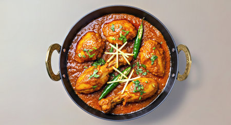 Chicken tikka masala or chicken tikka masala is a popular indian recipeの写真素材