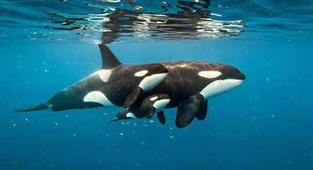 Killer whale (Orcinus orca) in the Red Sea, Egypt