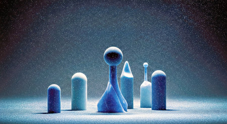 This unique abstract texture shows a range of blue hues. Provides a distinct and creative backdrop.