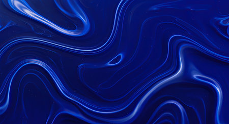 This glossy background displays a smooth dark blue resin material. Interesting clear, translucent layered patterns create a unique depth, suitable for sophisticated digital art or backgrounds.の写真素材