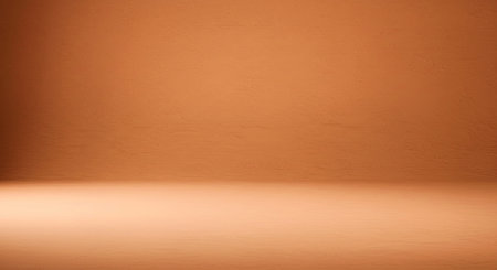 Close up capturing a matte terracotta surface with subtle diffused shadows enhancing its texture. An earthy warm background ideal for natural design concepts.の写真素材