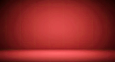 A vibrant matte crimson paper texture serving as a striking background. Featuring a soft studio shadow creating depth and a minimalist feel. Ideal for design projects and creative backdrops.の写真素材