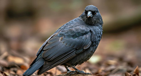 Rich Velvety Black Plumage Steely Gray Wings Gray Winged Trumpeter Bird