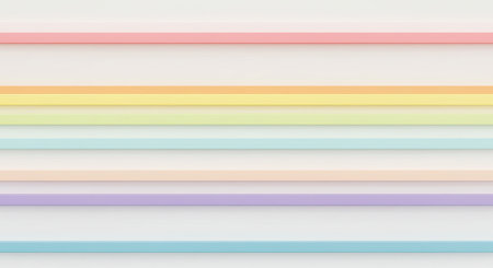 Colorful Minimal Background Featuring Gradient Rainbow Stripe Patternの写真素材