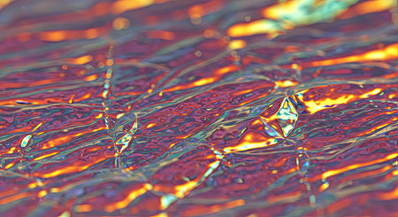 Textured Rainbow Vibrant Abstract Layers