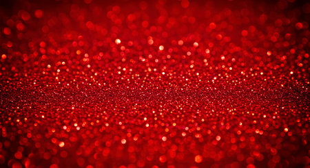 Festive Red Glitter Sparkle Texture Celebration Shimmering Background