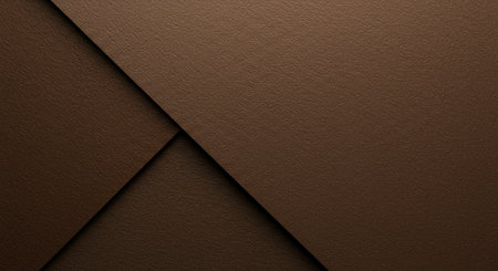 Detailed View of Three Overlapping Textured Material Sheets Mocha Mousse Brown Tonesの写真素材