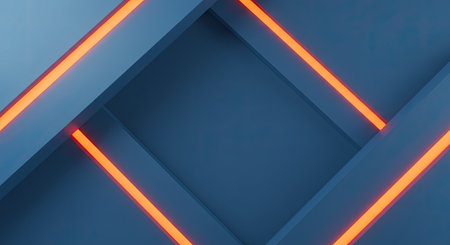 Dynamic Shapes Composition Abstract Minimal Blue Geometric Background
