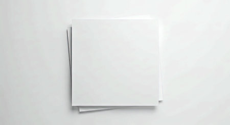 White Geometric Square Background Paper Art Texture
