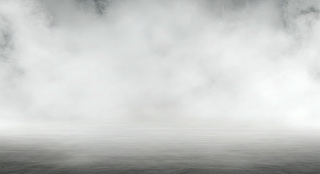 White Empty Studio Background Subtle Fog Gray Concreteの写真素材