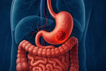 Stomach Cancer Gastric Tumor Visualization Digestive Tract Medical Concept Gastrointestinal Disease...