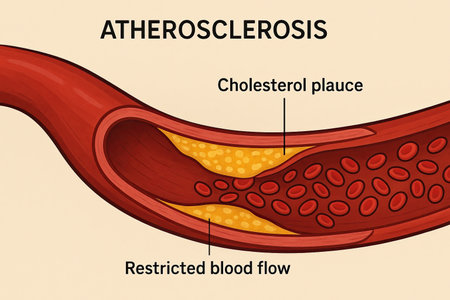 Human Blood Vessel Atherosclerosis Blockage Cardiovascular Disease Medical Illustrationの写真素材
