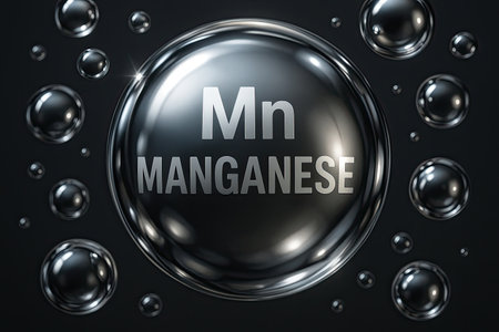 Manganese Supplement Pills with Antioxidant Representation Health Conceptの写真素材