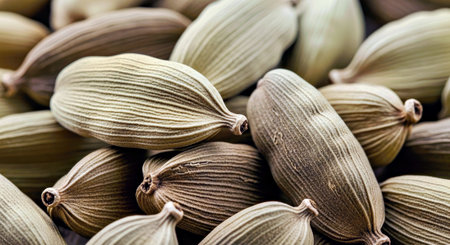 Cardamom Seeds Spice Background Natural Seasoning Texture Aromatic Culinary Ingredient