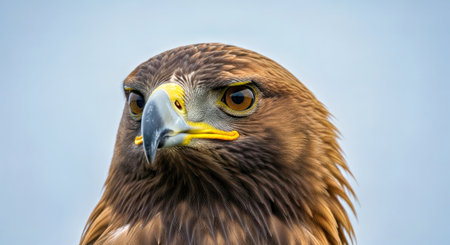 Majestic Golden Eagle Head Close Up Portrait Bird of Prey Intensity