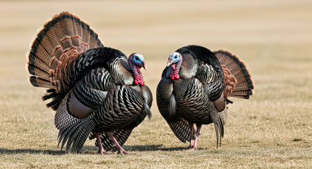 Wild Turkey Meleagris Gallopavo Rio Grand Subspecies Wichita Mountains Natureの写真素材