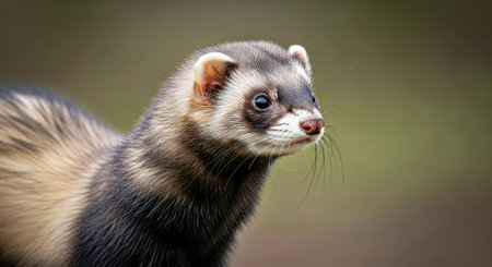 Ferret Portrait Close Up Wildlife Photography Animal Face Expression