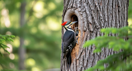 Great spotted woodpecker (Dendrocopos major)の写真素材