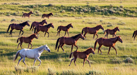Mustangs Sanctuary Wild Grass Freedom Horse Wildlife American West