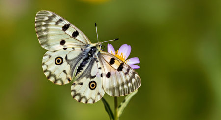 The Apollo Butterfly Papilionidae Family Beautiful Insect Wildlife Nature