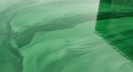 Modern Dark Green Dyed Concrete Texture Trowel Finish Glossy Sheen Surface