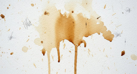 Grungy Dirty White Wall Texture Coffee Stains Smudges Urban Decay Backgroundの写真素材
