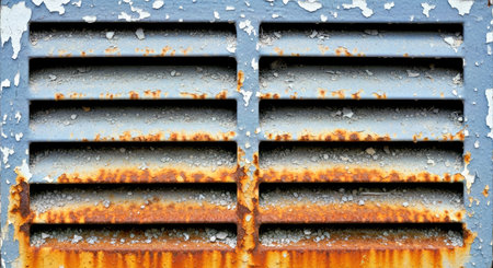 Industrial Dirty Ventilation Grate Texture Rust Stains Dust Accumulation Grunge