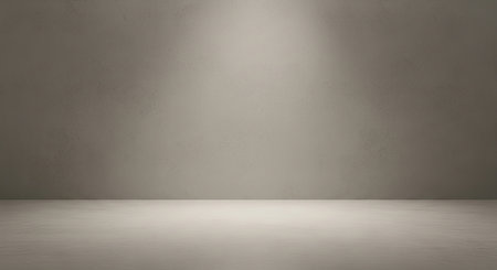 Refined Smooth Polished Cement Wall Soft Light Reflection Architectural Surface