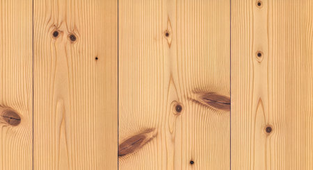 Vertical Pine Wood Panels Visible Seams Warm Tones Natural Timber Texture Backgroundの写真素材