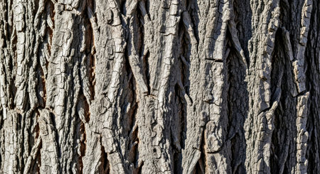 Authentic Wooden Tree Bark Texture Vertical Grooves Rough Organic Natural Pattern